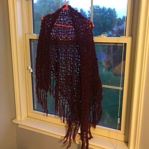 Maroon Shawl from American Eagle